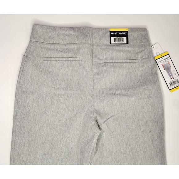 Hilary Radley Pants Womens Tummy Control Ankle Bottoms, Small Heather Light Gray - Picture 5 of 5
